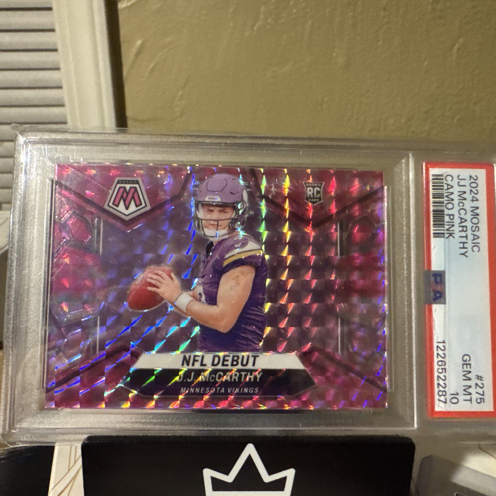 2024 Panini Mosaic - NFL Debut J.J. McCarthy #275 Mosaic Prizm (RC) Psa 10!! ♈️