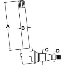 Spindle - Right Hand/left Hand Fits John Deere 4050 4240 4250 4255 4440 Ar82754