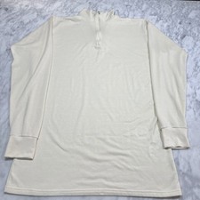 Vintage LL Bean Long Sleeve Quarter Zip Base Layer Shirt Men's Size XL Made USA