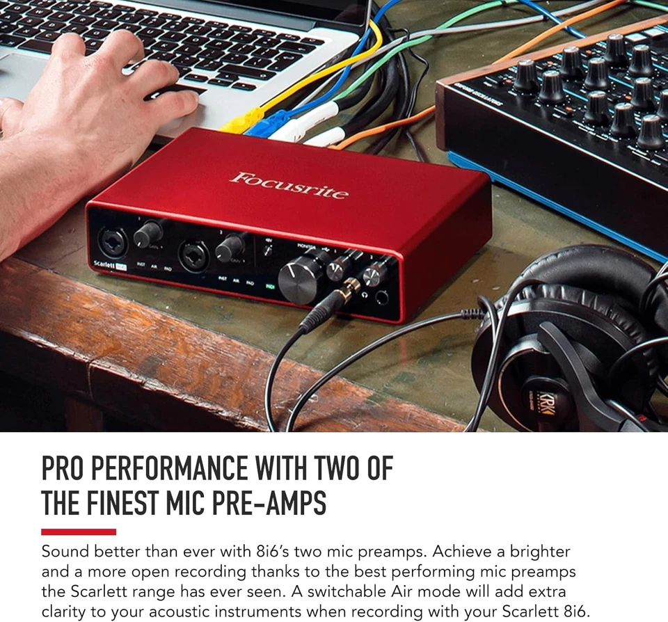 Focusrite Scarlett 8i6 3rd Gen Audio Interface - Image 2 of 4