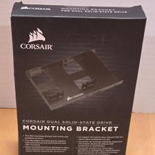 Corsair Dual SSD Mounting Bracket 2.5in To 3.5in Drive Bay Black CSSD-BRKT2