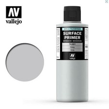VALLEJO AIRBRUSH MODEL AIR SURFACE PRIMER GREY 200ML 74601