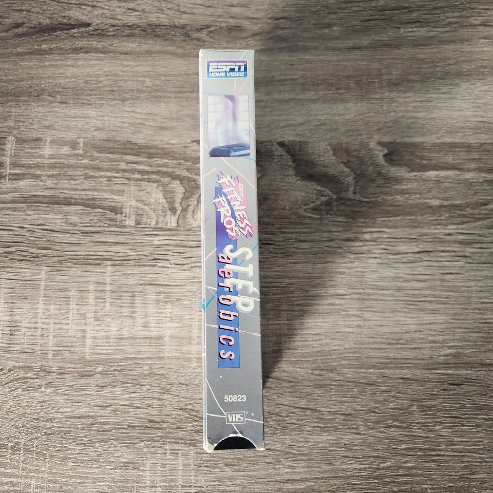 Vintage 1990s ESPN Step Aerobics VHS Tape - Fitness Pros Home Workout ...