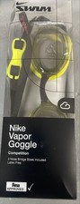 NEW Nike Swim Vapor Goggles Competition Low Light Tint Adult Black Yellow