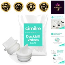 Duckbill Breast Pump Valves Set of 2, BPA Free, Dishwasher Safe Accessories