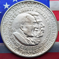 1954-S U.S. George W. Carver/ Booker T. Washington Half Dollar Uncirculated