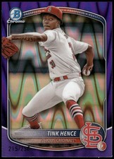 2025 Bowman Chrome #BCP-101 Tink Hence Purple Raywave Refractor #/250