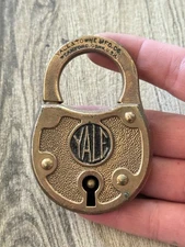 Vintage Old Yale Padlock Lock No Key