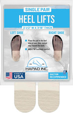 Heel Pads, 2-1/2 x 7/16 inch, Pack of 1 Pair