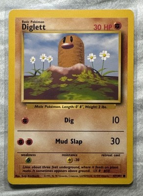 Diglett 047/102 Base Set Regular LP