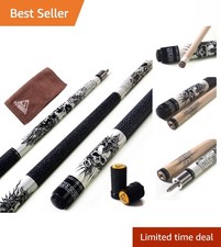 Professional 58 Inch Pool Cue Stick Kit - 21 oz, Carbon Fiber Tip Accessories