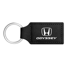 Honda Odyssey Rectangular Black Leather Key Chain