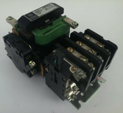GENERAL ELECTRIC CR208C100DYD10 STARTER SIZE 1 600V 27A 3PH 10HP 120V COIL 