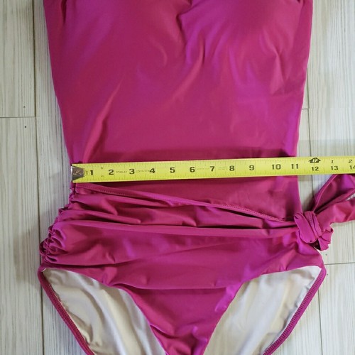 Hermoza ¡NUEVO! Traje de baño Genevieve de una pieza halter adelgazante rosa talla 6 faja de cadera - Imagen 12 de 13