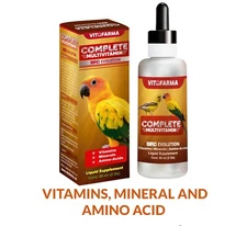 BIRD EVOLUTION VITAMINS, MINERAL, AMINOACID SUPPLEMENT FOR BIRD 60 ML Exp. 12/27