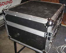 Large Rack Mount Flight Case for Mixer Amp Effects with Top, Front & Rear Access
