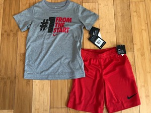 red nike shorts outfit