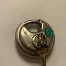 Chinrose Hardened Stainless Steel Disc Padlock with 2 keys