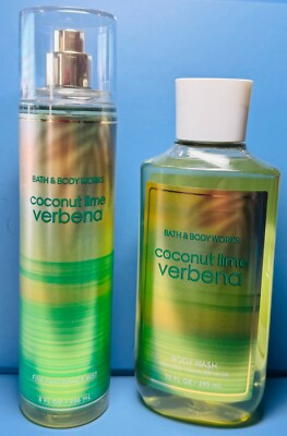 *NEW* COCONUT LIME VERBENA ~ 2PC GIFT SET ~ Bath & Body Works ~ SHIPS FREE!