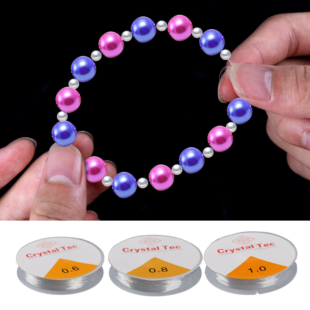 Elastic Stretchy Beading Thread Cord Bracelet String For Jewelry Making 