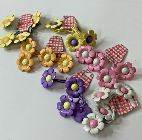  Girls Hair Accessories  Flower Hair Ties