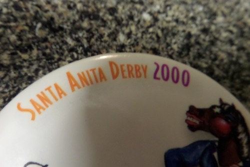 Vintage 2000 Santa Anita Derby Button Surfside Jenine Sahadi Trainer The Deputy - Picture 7 of 7