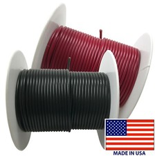 2 18 Gauge Wire 100 FT Red Black Primary AWG Automotive Stranded Copper USA