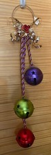 Jingle Bells Door Knob Hanger Bells Christmas Red Blue Green Large Bells
