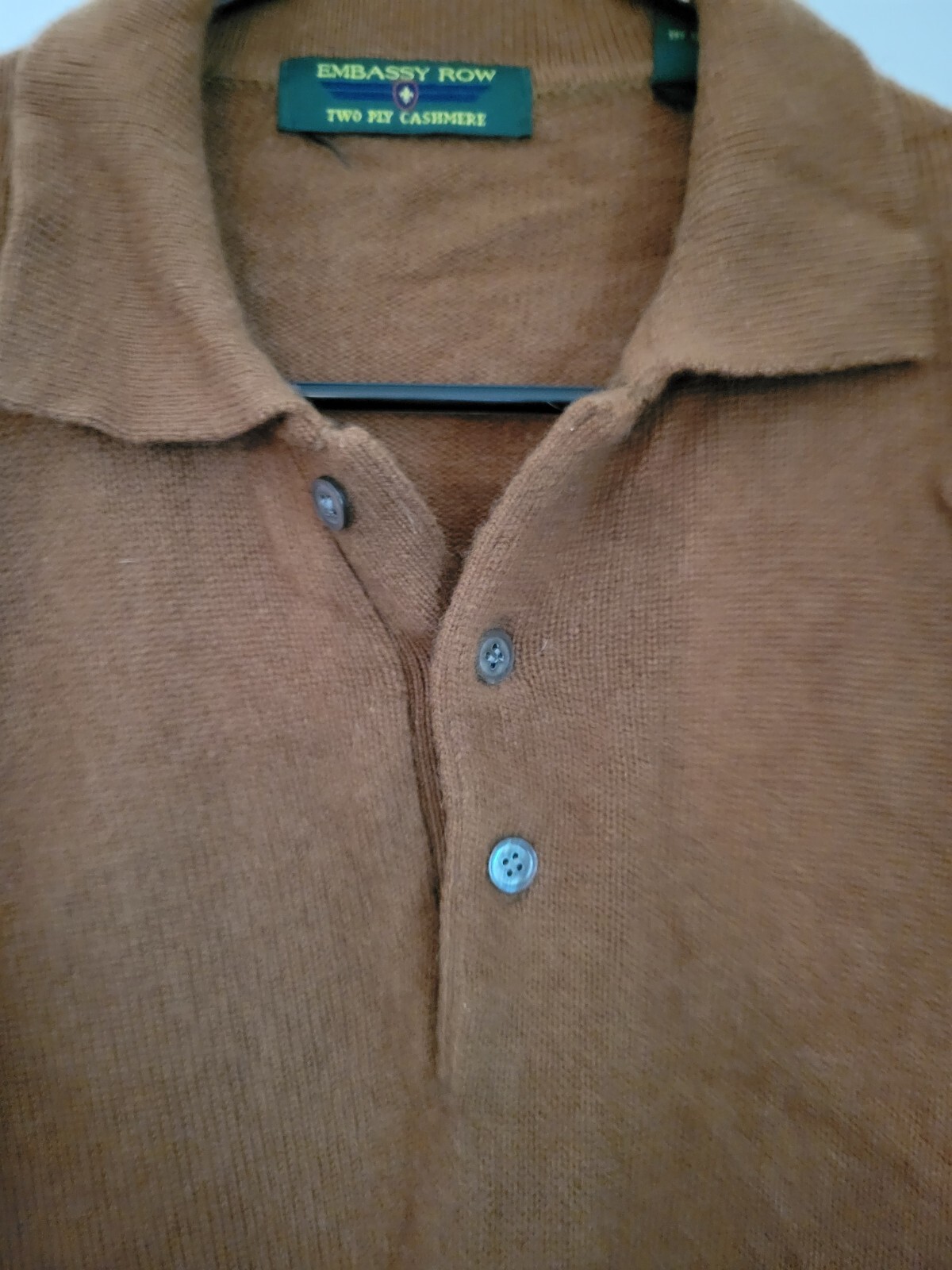 Brown Embassy Row Cashmere Sweater Large - image 2