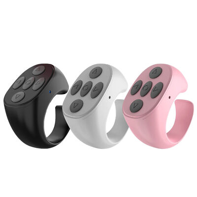 Bluetooth Turner Ring Fingertip Remote Control Compatible Phone Scrolling Page