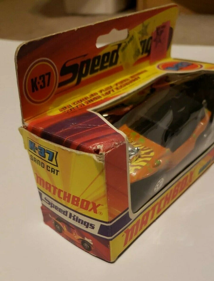Matchbox Lesney SpeedKings K-37 Orange Sand Cat en caja original 1972 - De colección Foto 4 de 4