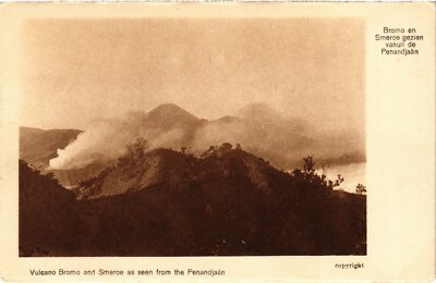 PC BROMO AND SMEROE AS SEEN FROM THE PENANDJAAN VOLCANO INDONESIA (a37673)