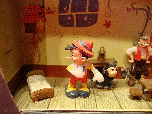 MARX TOY disneykins ピノキオ プレイセット　1961年 DISNEYKIN PLAY SETS-PINOCCHIO in Original Box -MARX Toys WDP