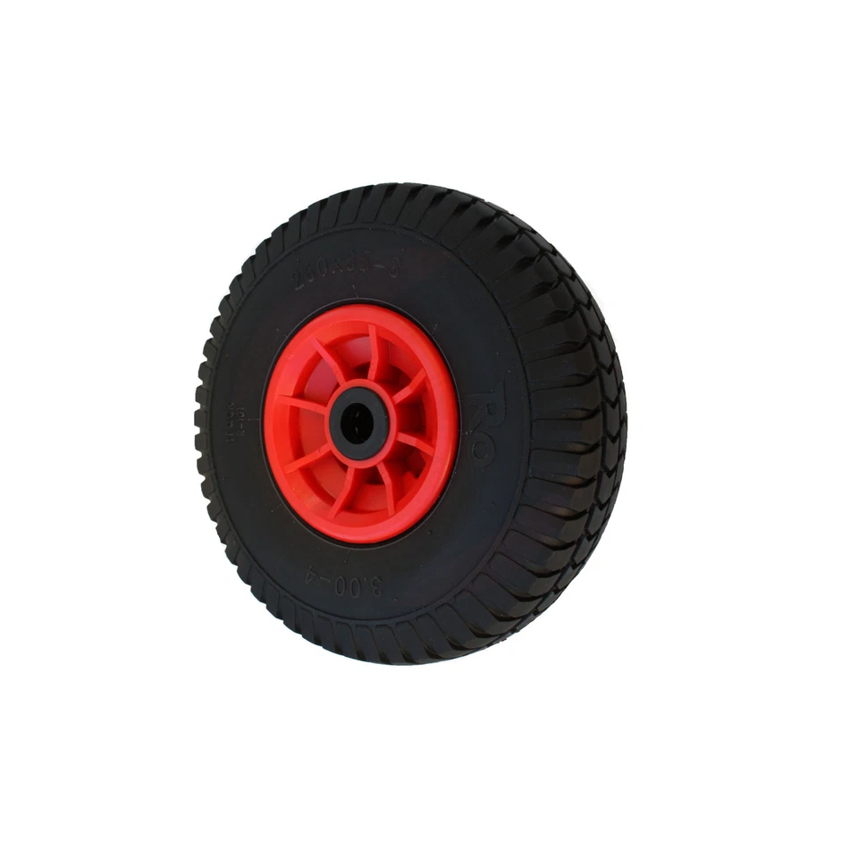 STRICKER-ROLLEN PU Rad 260 mm N-88 B-20 Sackkarre Pannensicher 3.00-4 Sackkarrenrad Vollgummi