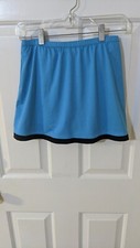 Bolle Women's Skort Small Turquoise With Black Trim tennis golf fitness running