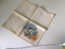 ALTES RETRO VINTAGE WEISSE TAUBE COTTAGE GRASMERE CUMBRIA SOUVENIR TASCHENTUCH