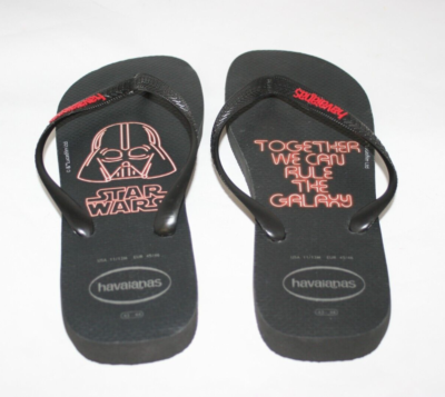 Havaianas Star Wars Darth Vader Blk/Red Men\'s Sandals Flip Flops SZ 13 New Havaianas Star Wars Darth Vader Red Flip Flops Men main image 4