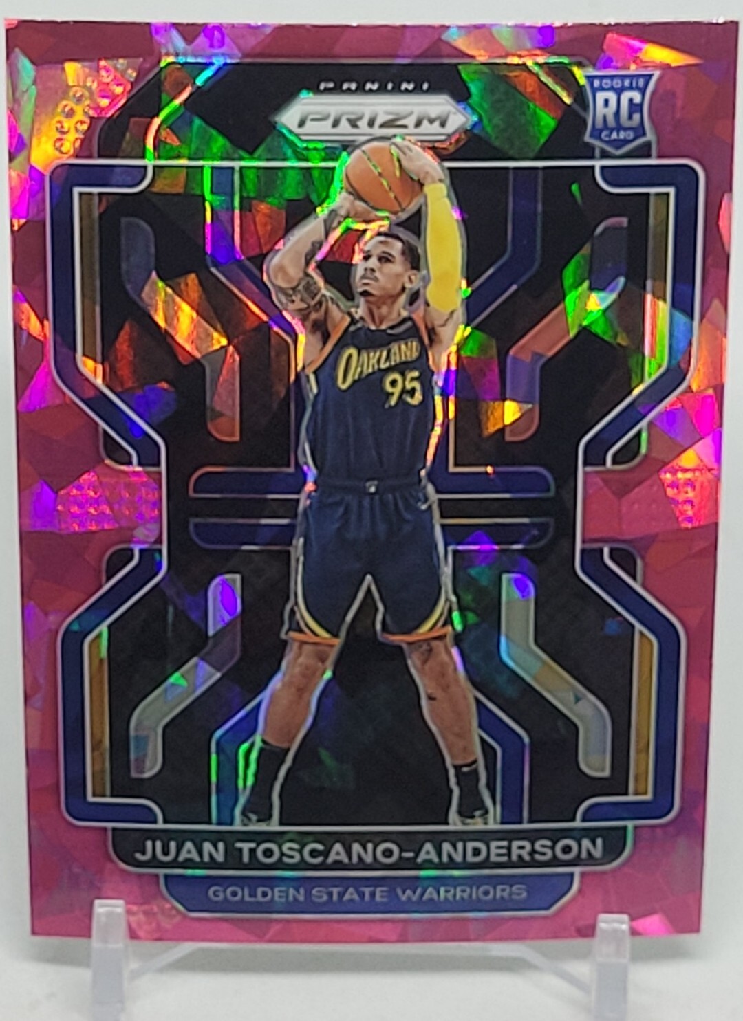 2021-22 Prizm Basketball Juan Toscano-Anderson #295 RC Rookie Pink Ice Prizm