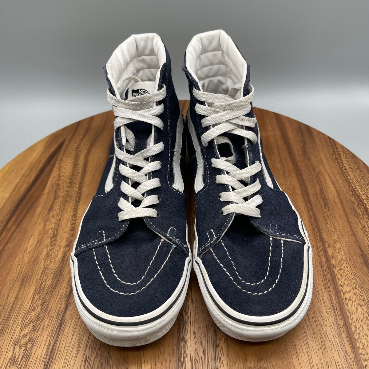 VANS Skate Sk8-Hi Shoes Mens Size 8 Navy Blue Skateboarding 