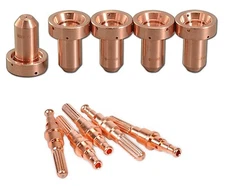 5 Pcs 9-8215 Electrodes+ 5 PCs 9-8208 Tip For Plasma Torch SL60/100 AFTER MARKET