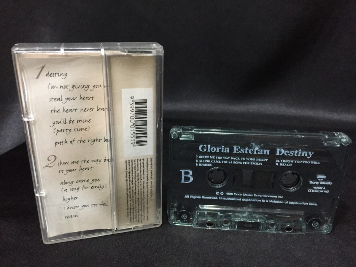 Gloria Estefan Destiny Cassette Tape (Epic /Sony Thailand 1996