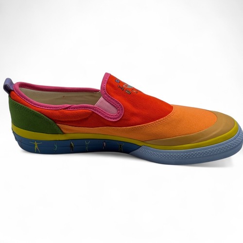 Adidas Nizza Slip On Pride Scarpe da Ginnastica Uomo GW2421 UK8 - Foto 2 di 5