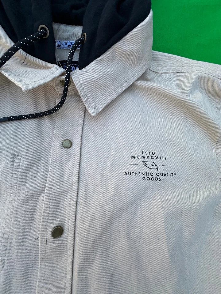 Chaqueta con capucha abotonada Tony Hawk para hombre talla XL. Foto 4 de 4