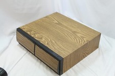 24 VHS Storage Cabinet Case Faux Wood 2 Drawer I