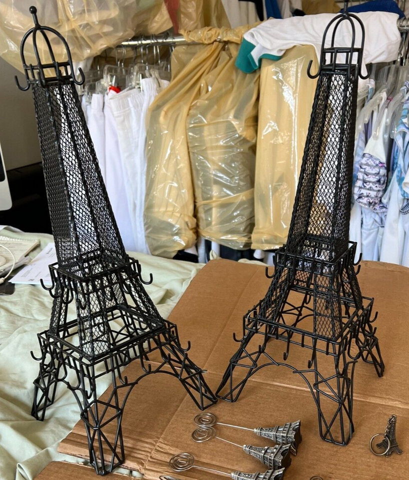 EIFFEL TOWER JEWELRY DISPLAY Metal NECKLACE BRACELETS (orig. 20) SALE
