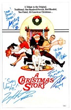 PETER BILLINGSLEY CAST x4 Signed 11x17 A CHRISTMAS STORY Photo Autograph JSA COA