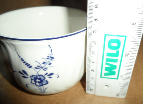 Villeroy Boch Vieux Luxemburg White Blue Flowers Breakfast Cup Saucer - Picture 18 of 20