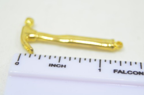 Miniature Metal Handy Man Claw Hammer for Crafts & Jewelry Charms - Picture 7 of 8