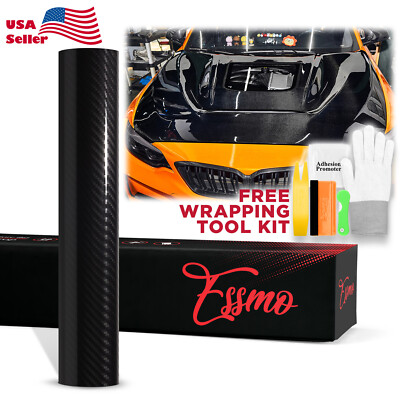 Carbon Fiber PPF Paint Protection Film Vinyl Wrap Gloss Black Scratch Shield TPU