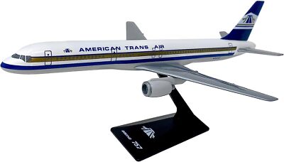 Flight Miniatures ATA Boeing 757-200 N757AT Desk Display 1/200 Model Airplane